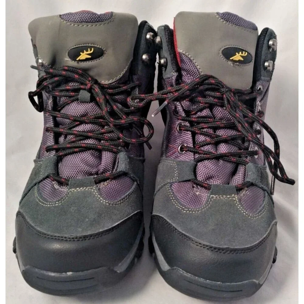Deer Stags Gray Anchor Waterproof Suede Hiking Boots/Shoes-Men's 10.5 Medium-NEW
